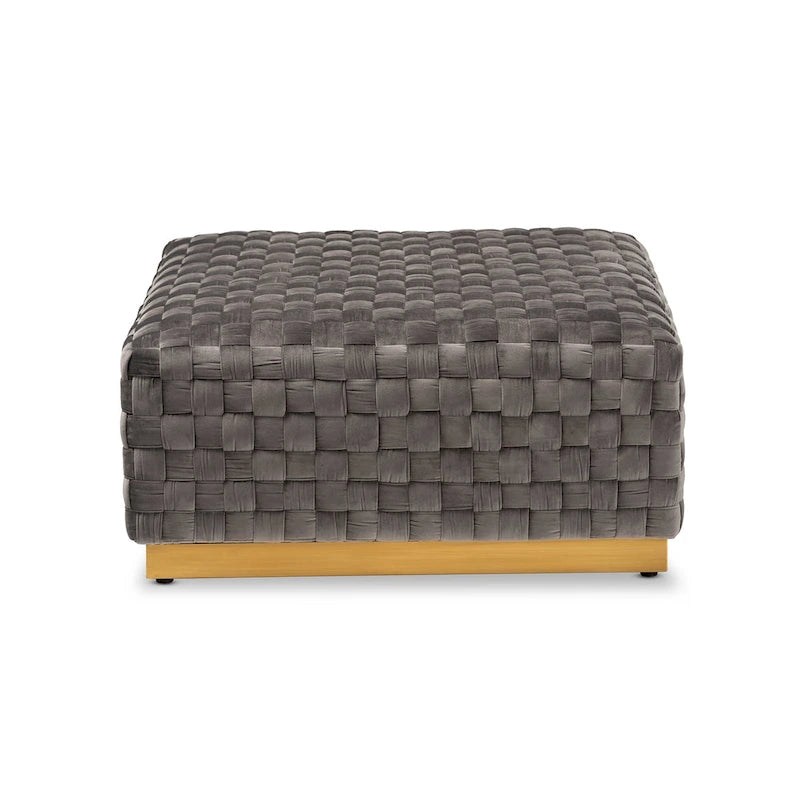Pouf de cocktail carré Noah Luxe et Glam