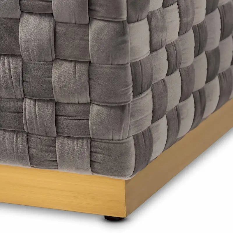 Pouf de cocktail carré Noah Luxe et Glam
