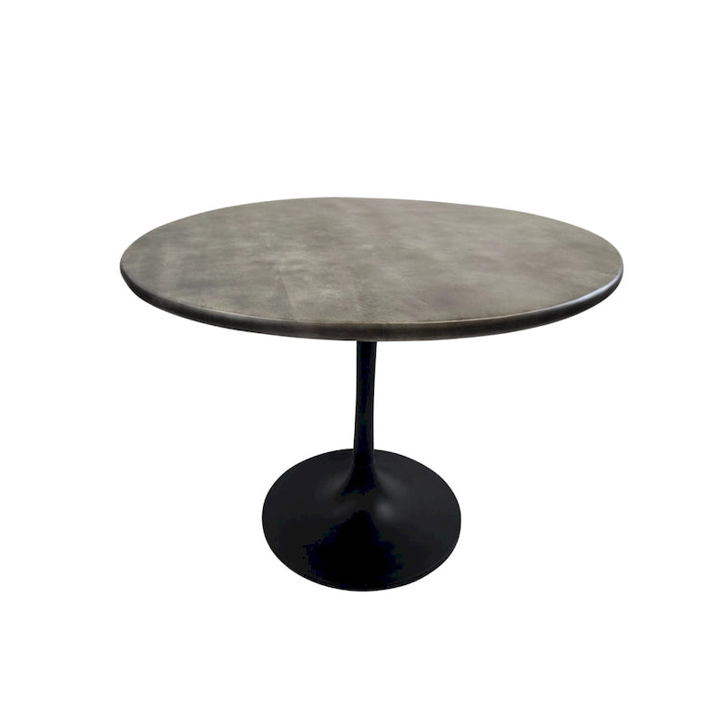 Table de salle à manger ronde Carolina Living Alden Wood Top 40