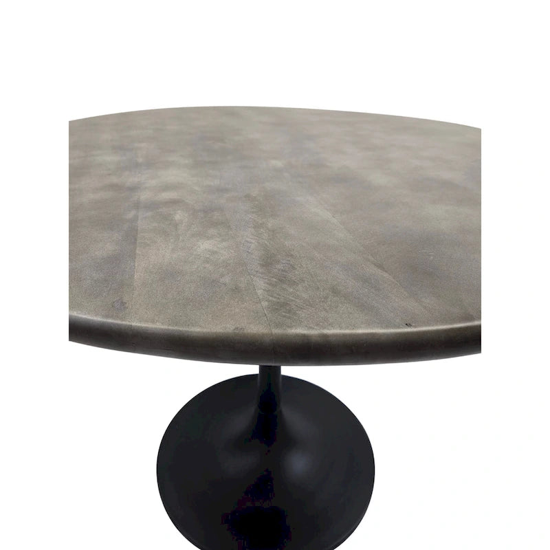 Table de salle à manger ronde Carolina Living Alden Wood Top 40