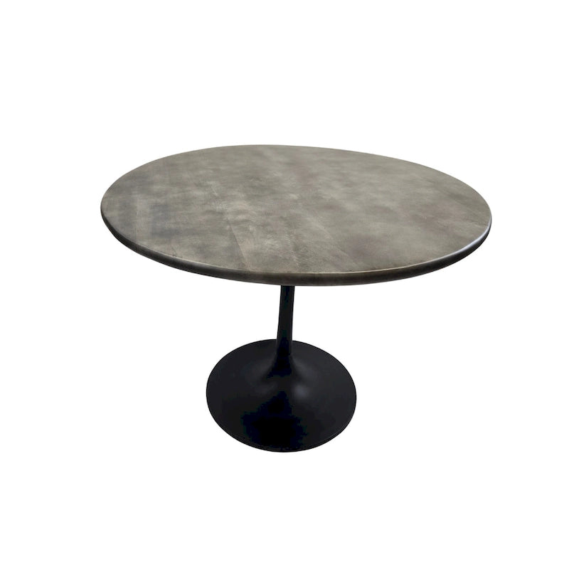 Table de salle à manger ronde Carolina Living Alden Wood Top 40