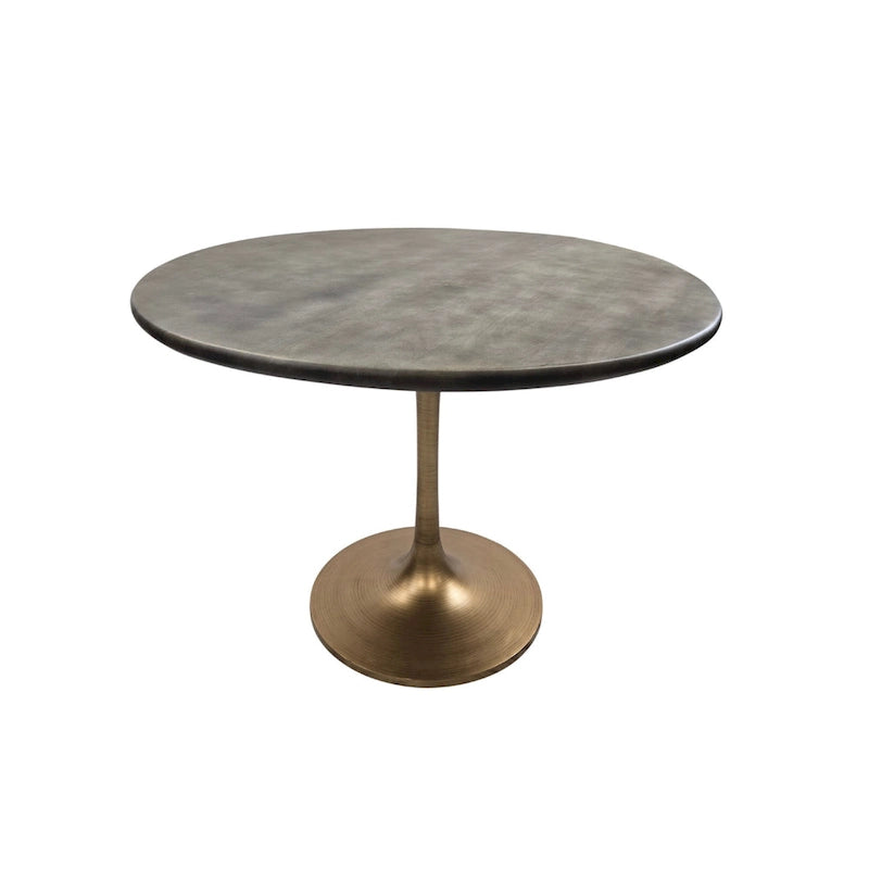Table de salle à manger ronde Carolina Living Alden Wood Top 40