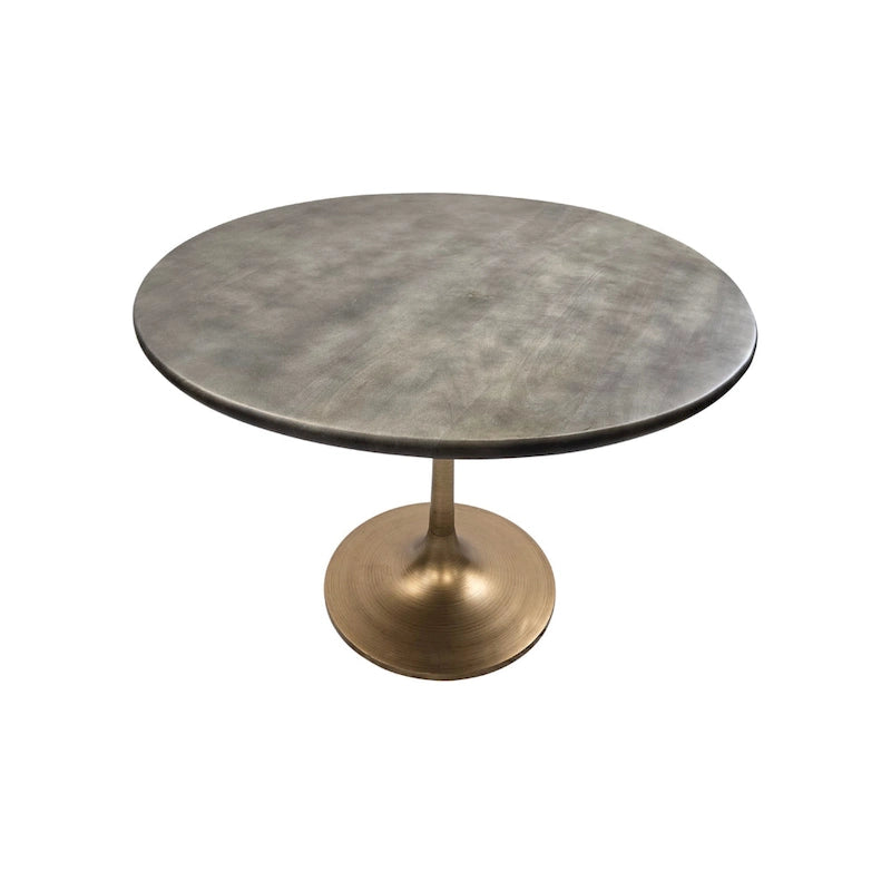 Table de salle à manger ronde Carolina Living Alden Wood Top 40