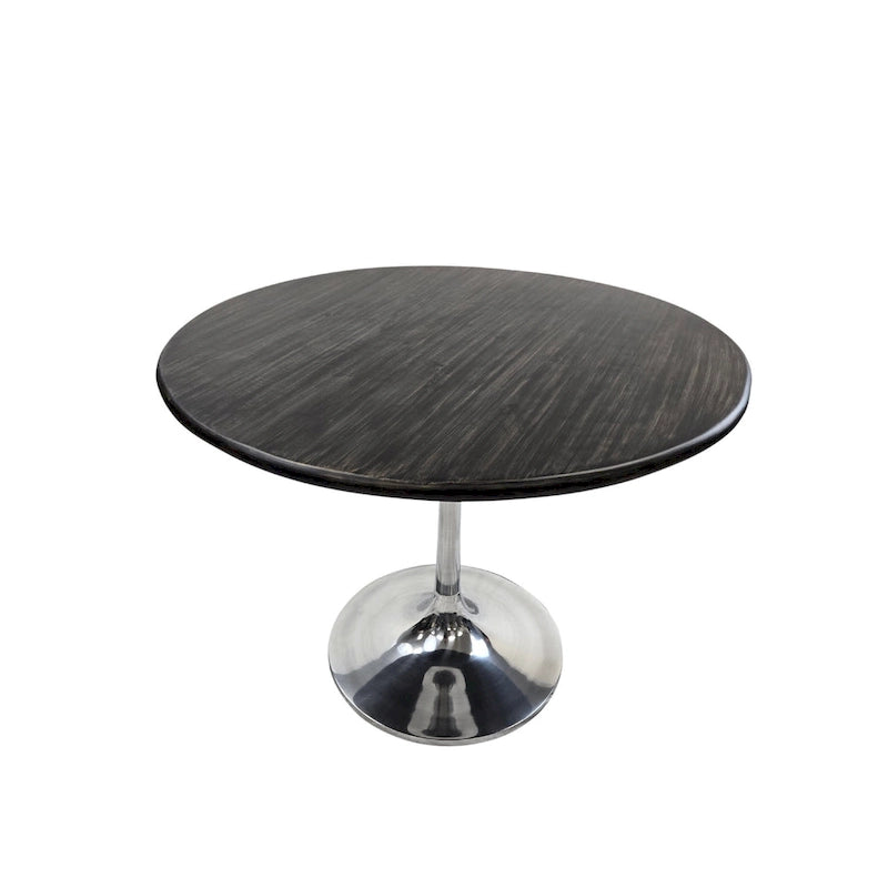 Table de salle à manger ronde Carolina Living Alden Wood Top 40