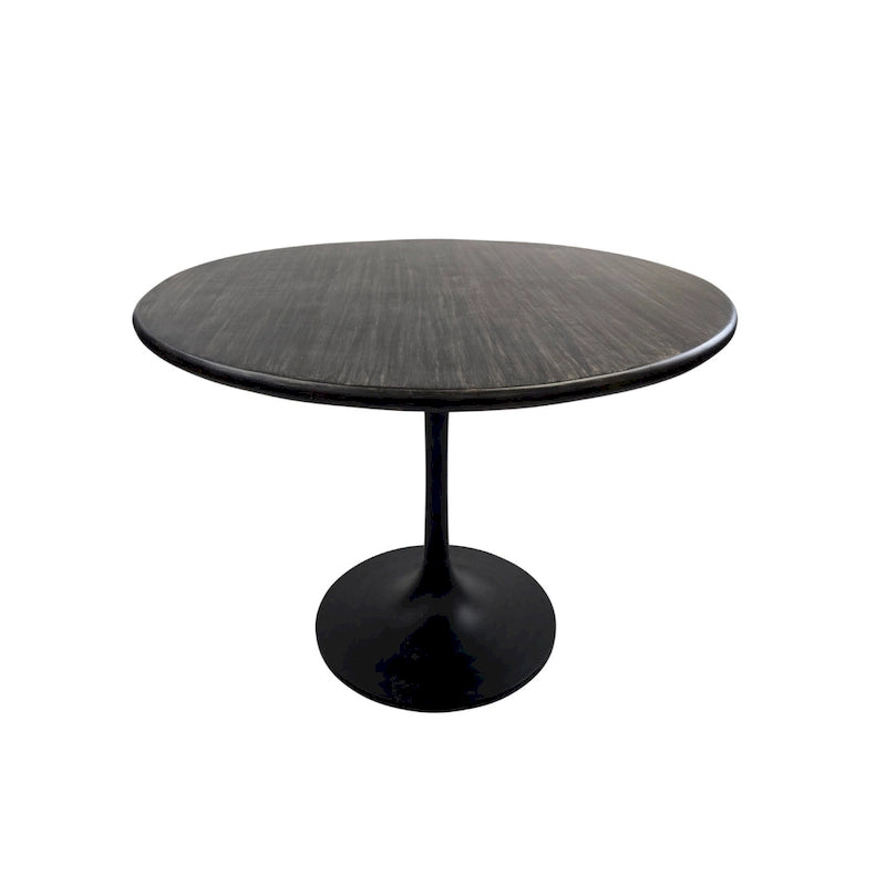 Table de salle à manger ronde Carolina Living Alden Wood Top 40