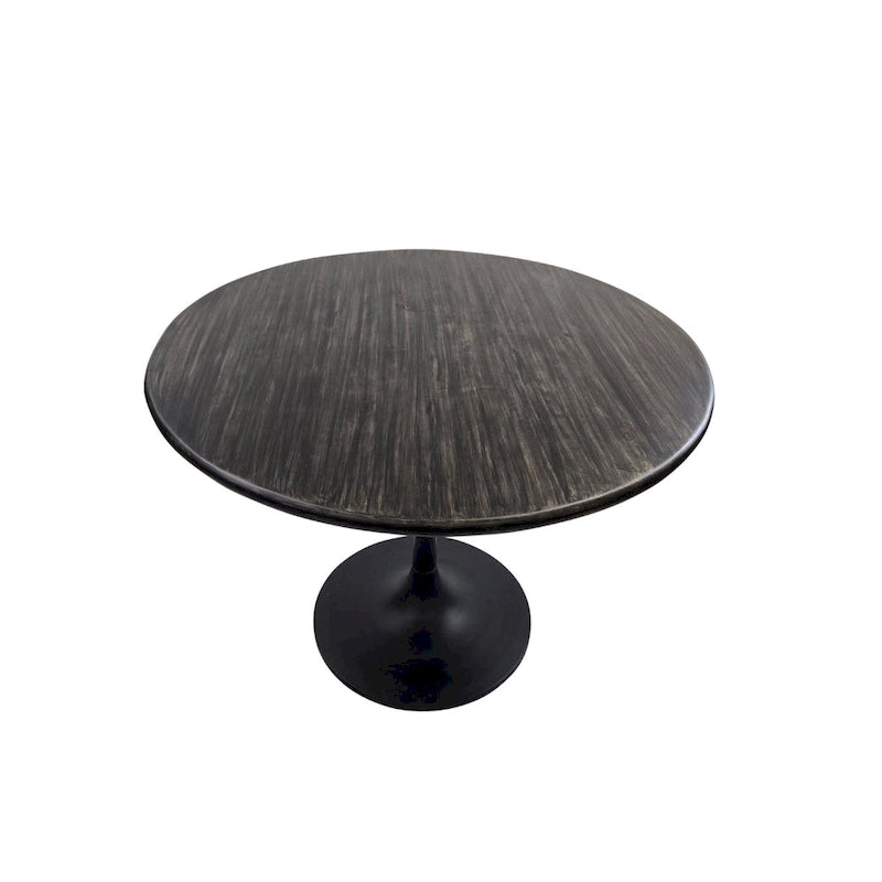 Table de salle à manger ronde Carolina Living Alden Wood Top 40