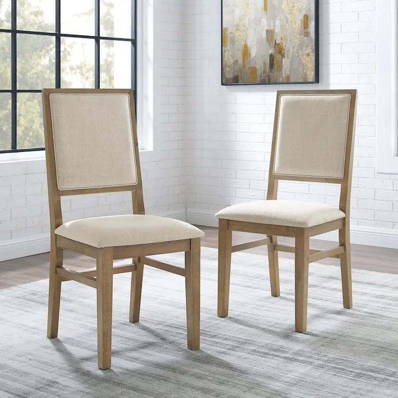 Ensemble de 2 chaises Joanna à dossier rembourré - 18,25 L x 21 P x 39,88 H