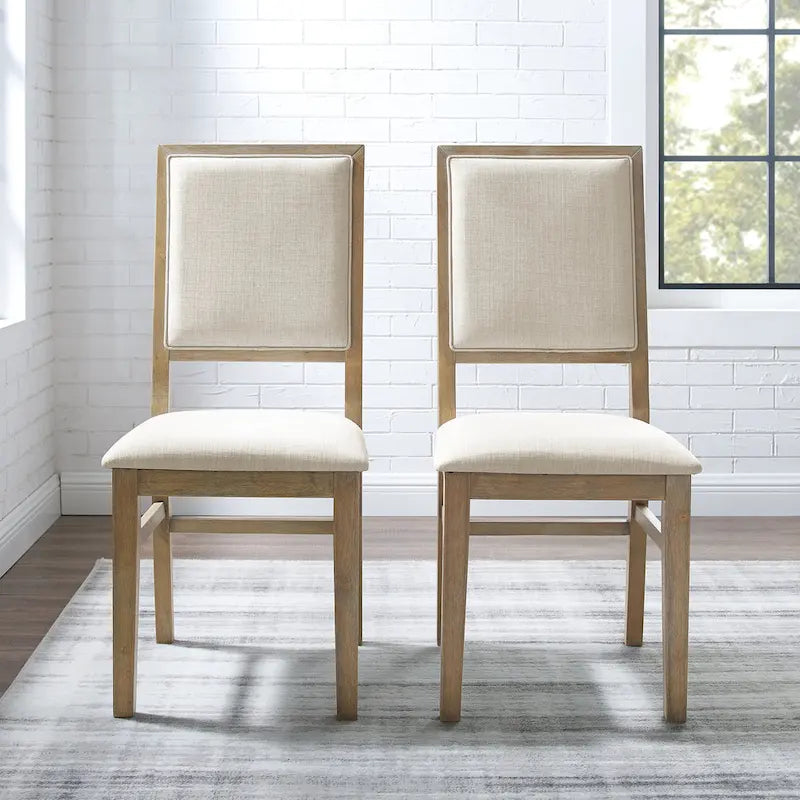 Ensemble de 2 chaises Joanna à dossier rembourré - 18,25 L x 21 P x 39,88 H
