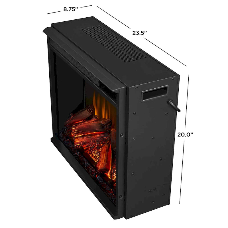 Meuble TV avec foyer électrique Lynette 56 blanc par Real Flame