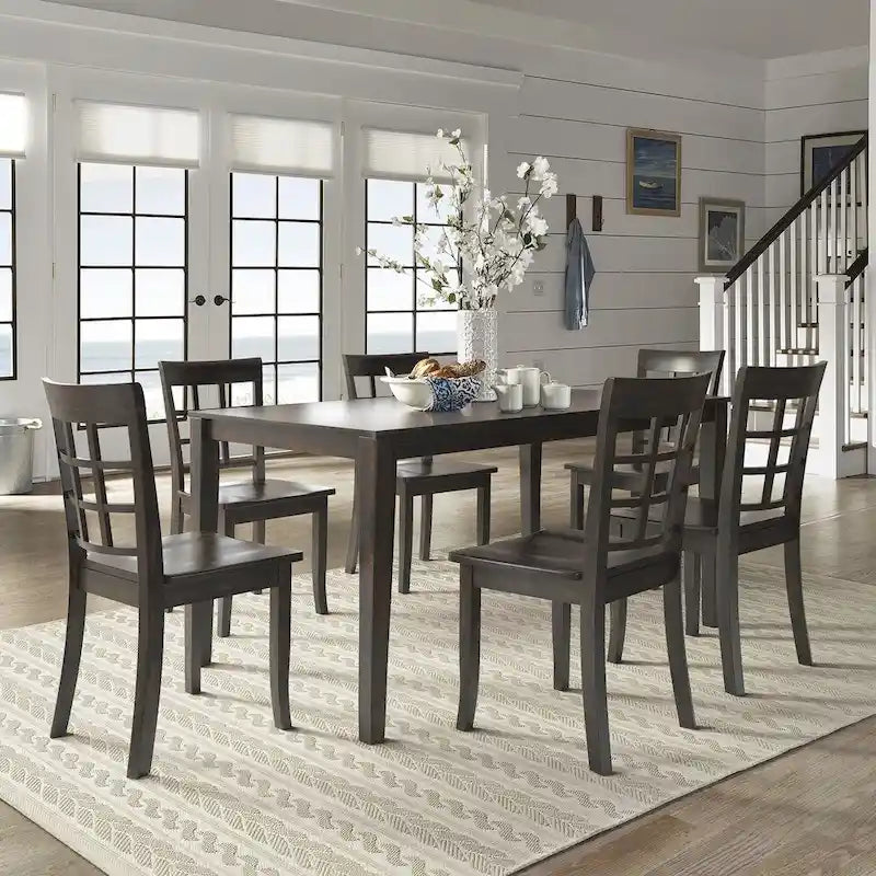 Ensemble de salle à manger rectangulaire Wilmington II 152 cm noir antique par iNSPIRE Q Classic