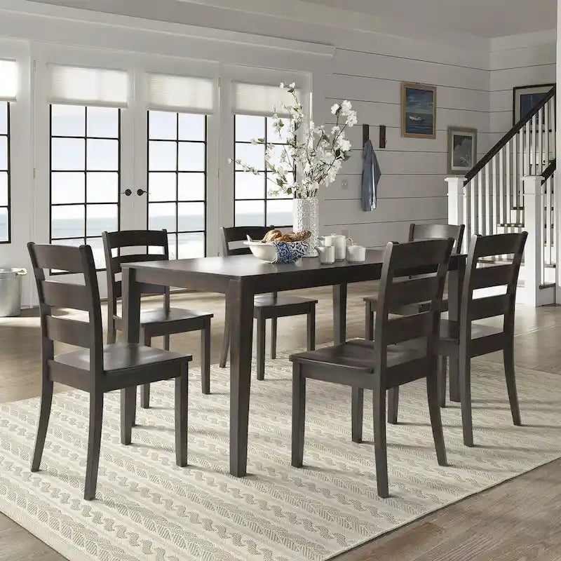 Ensemble de salle à manger rectangulaire Wilmington II 152 cm noir antique par iNSPIRE Q Classic