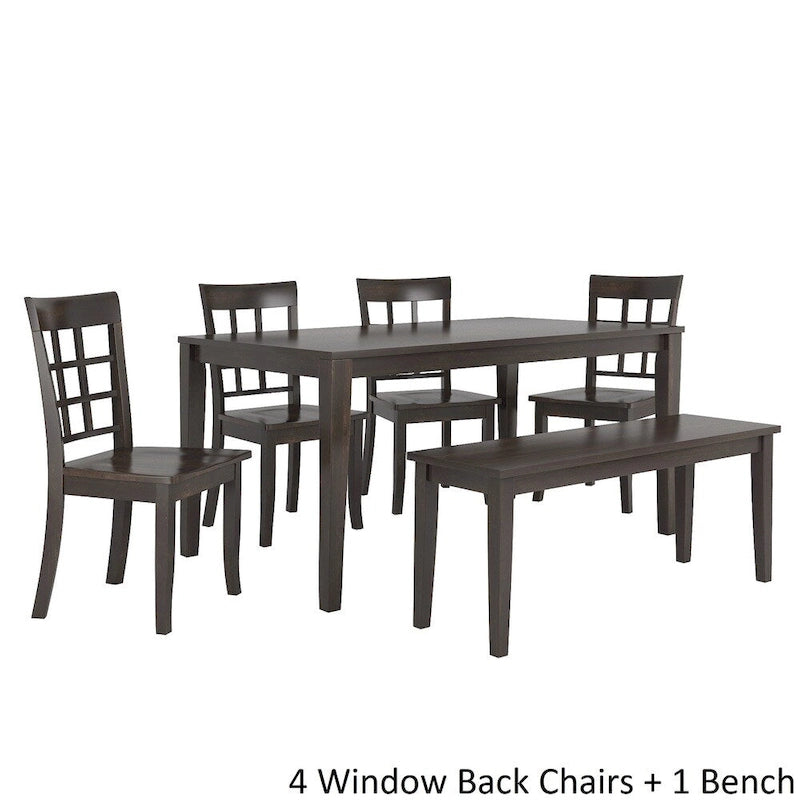 Ensemble de salle à manger rectangulaire Wilmington II 152 cm noir antique par iNSPIRE Q Classic