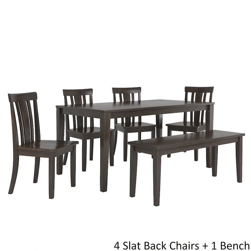 Ensemble de salle à manger rectangulaire Wilmington II 152 cm noir antique par iNSPIRE Q Classic