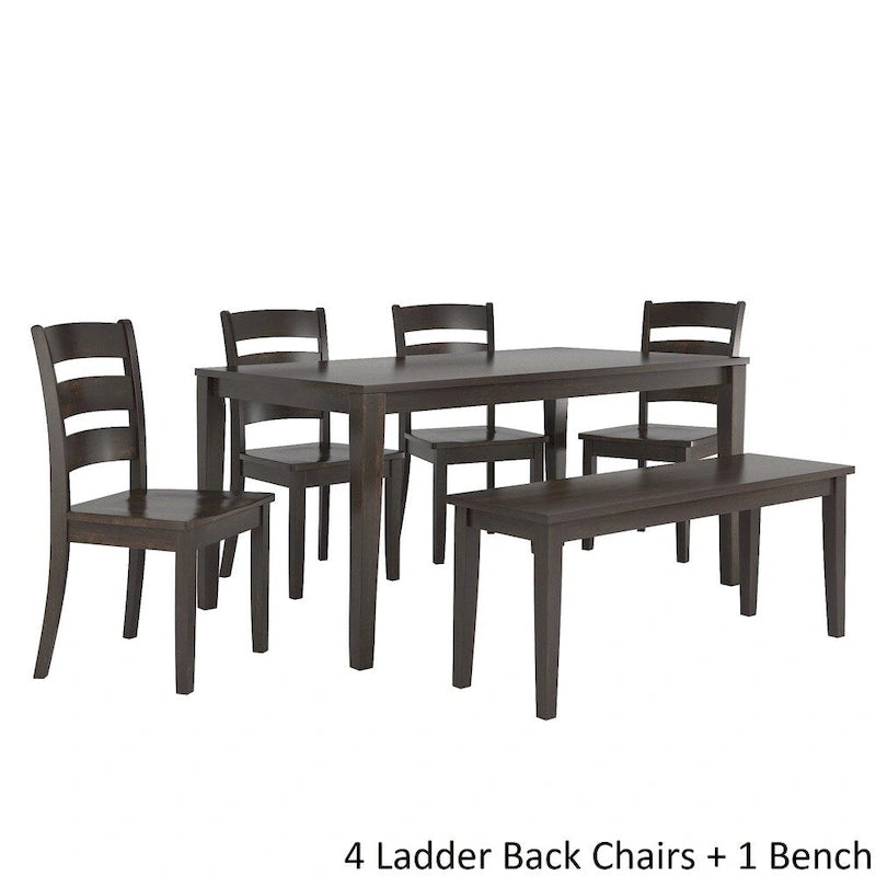 Ensemble de salle à manger rectangulaire Wilmington II 152 cm noir antique par iNSPIRE Q Classic