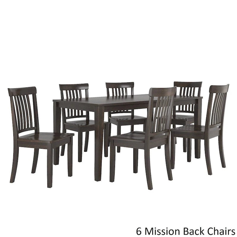 Ensemble de salle à manger rectangulaire Wilmington II 152 cm noir antique par iNSPIRE Q Classic