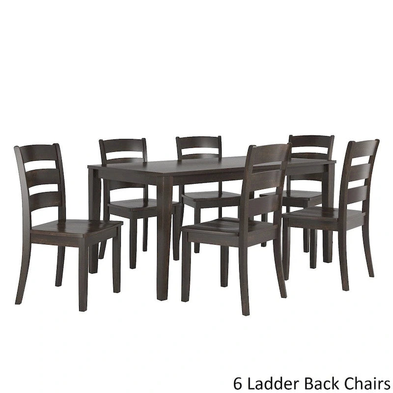 Ensemble de salle à manger rectangulaire Wilmington II 152 cm noir antique par iNSPIRE Q Classic