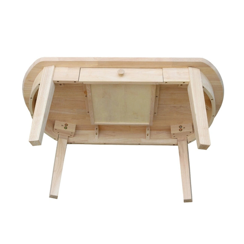Table basse Philips Oval en parawwood massif non fini