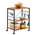 Étagère de boulanger à 3 niveaux pour four à micro-ondes, desserte de rangement, étagère de cuisine