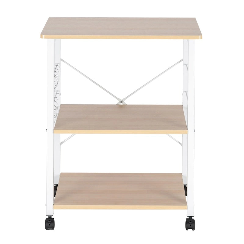 Étagère de boulanger à 3 niveaux pour four à micro-ondes, desserte de rangement, étagère de cuisine