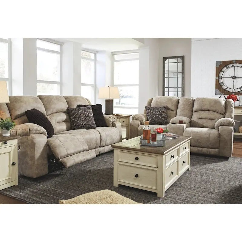 Table basse bicolore Bolanburg avec plateau relevable
