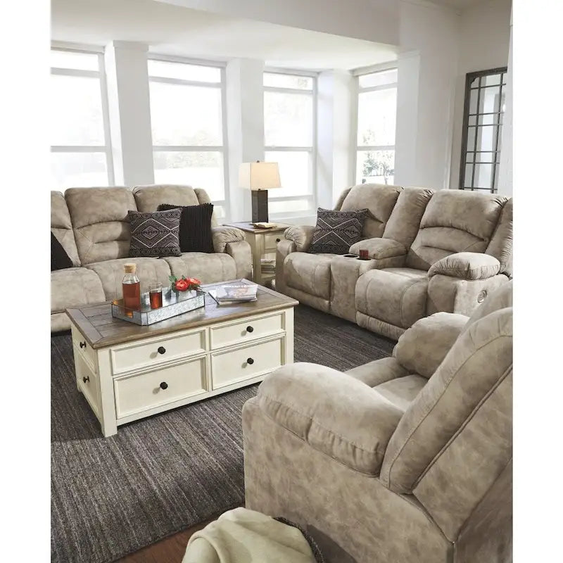 Table basse bicolore Bolanburg avec plateau relevable