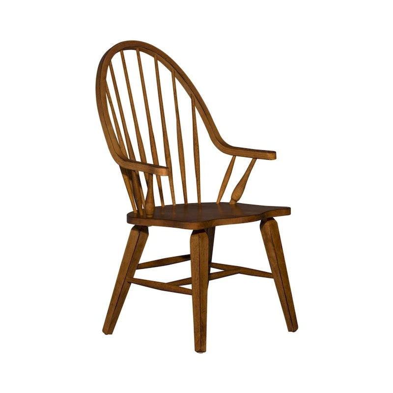 Le fauteuil à dossier Windsor The Gray Barn Hearthstone Ridge Tobacco