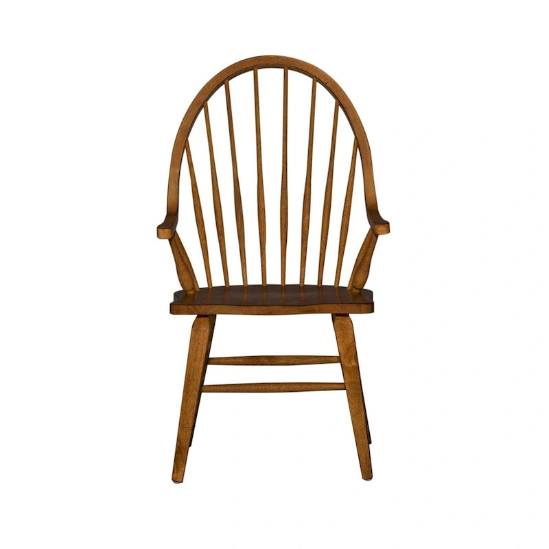 Le fauteuil à dossier Windsor The Gray Barn Hearthstone Ridge Tobacco