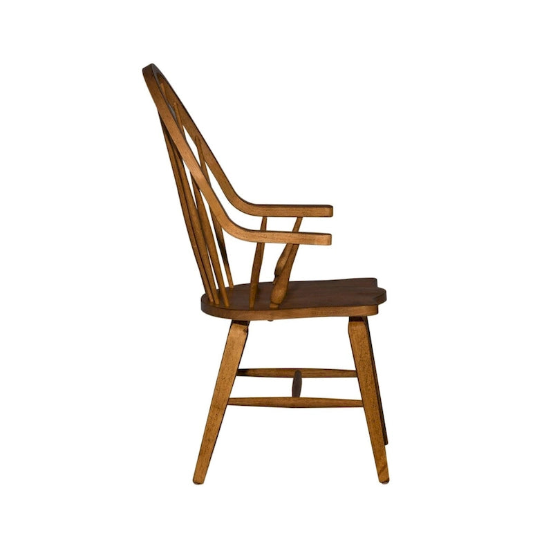 Le fauteuil à dossier Windsor The Gray Barn Hearthstone Ridge Tobacco