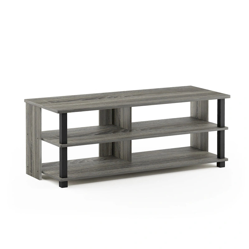 Meuble TV moderne à 3 niveaux Porch & Den Shelby Wood
