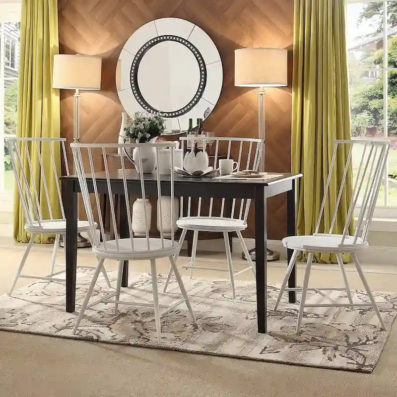 Table à manger rectangulaire noire Wilmington par iNSPIRE Q Classic - Table à manger