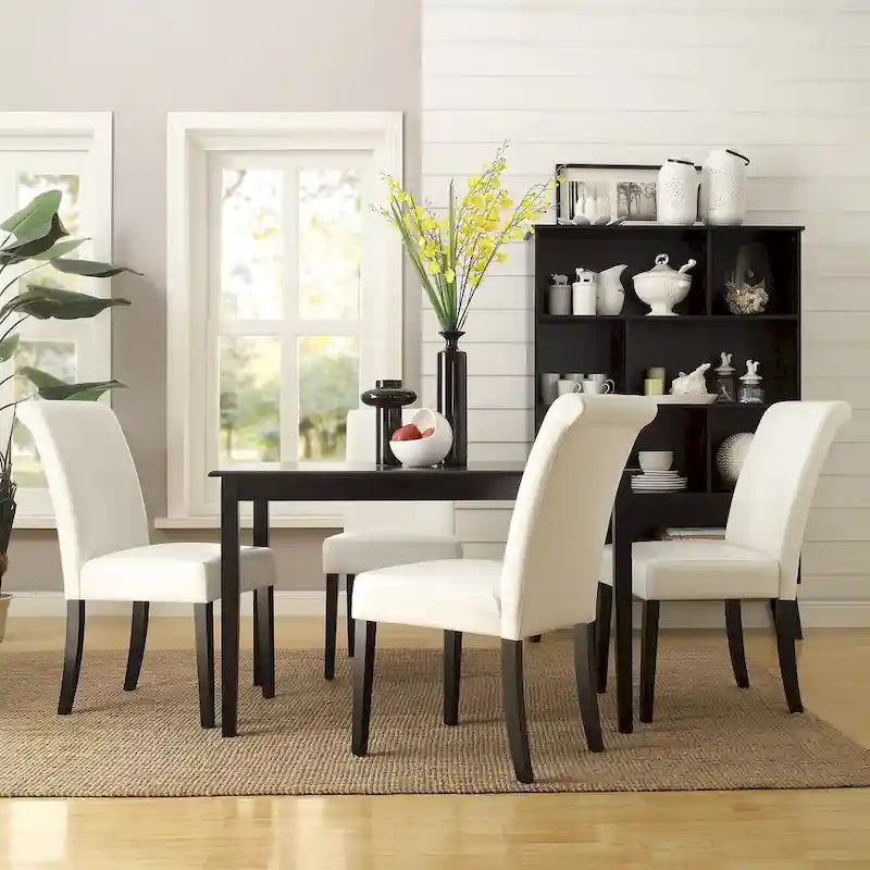 Table à manger rectangulaire noire Wilmington par iNSPIRE Q Classic - Table à manger