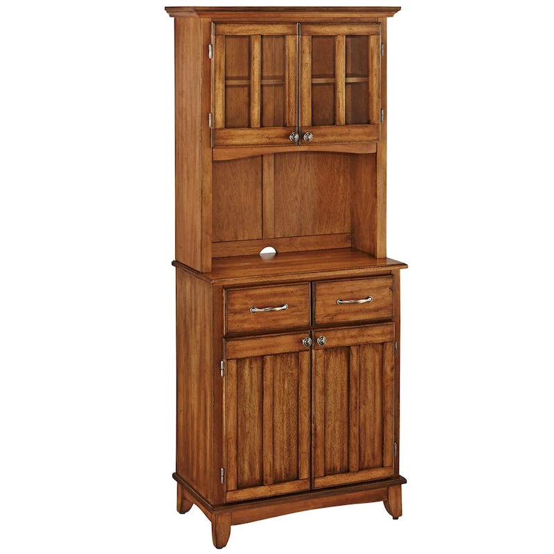 Vaisselier à buffet Homestyles Cottage Oak avec plateau en bois