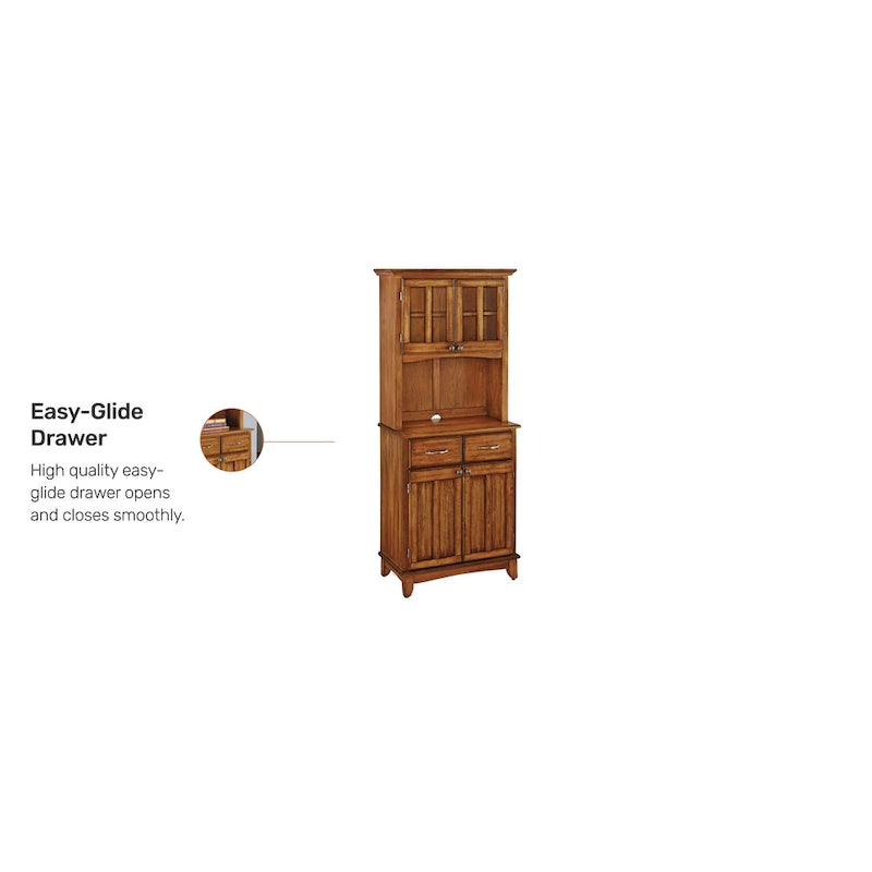 Vaisselier à buffet Homestyles Cottage Oak avec plateau en bois