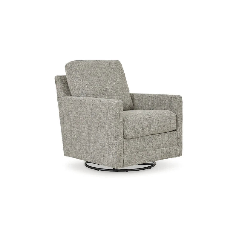 Signature Design by Ashley Bralynn Gray Swivel Glider Accent Chair - 30 po L x 37 po P x 37 po H