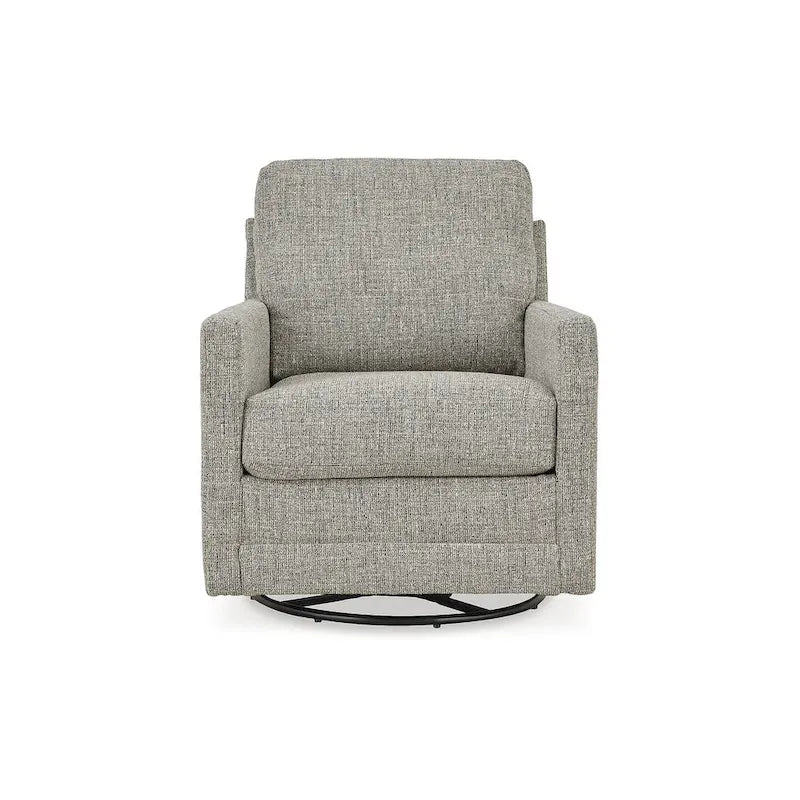 Signature Design by Ashley Bralynn Gray Swivel Glider Accent Chair - 30 po L x 37 po P x 37 po H