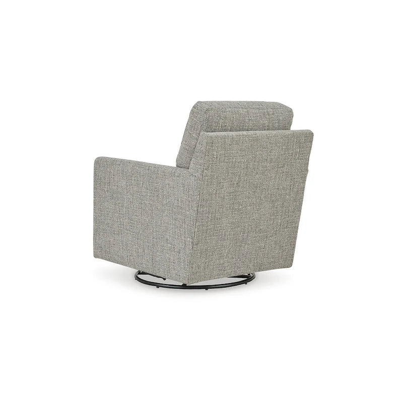 Signature Design by Ashley Bralynn Gray Swivel Glider Accent Chair - 30 po L x 37 po P x 37 po H