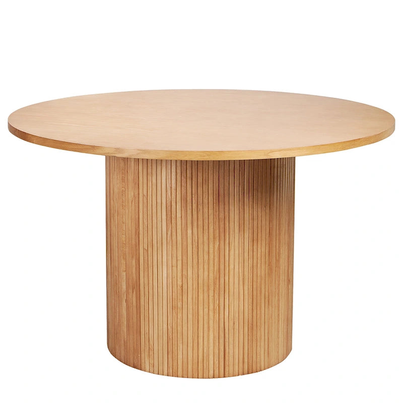 Table de cuisine ronde Table à manger en bois massif
