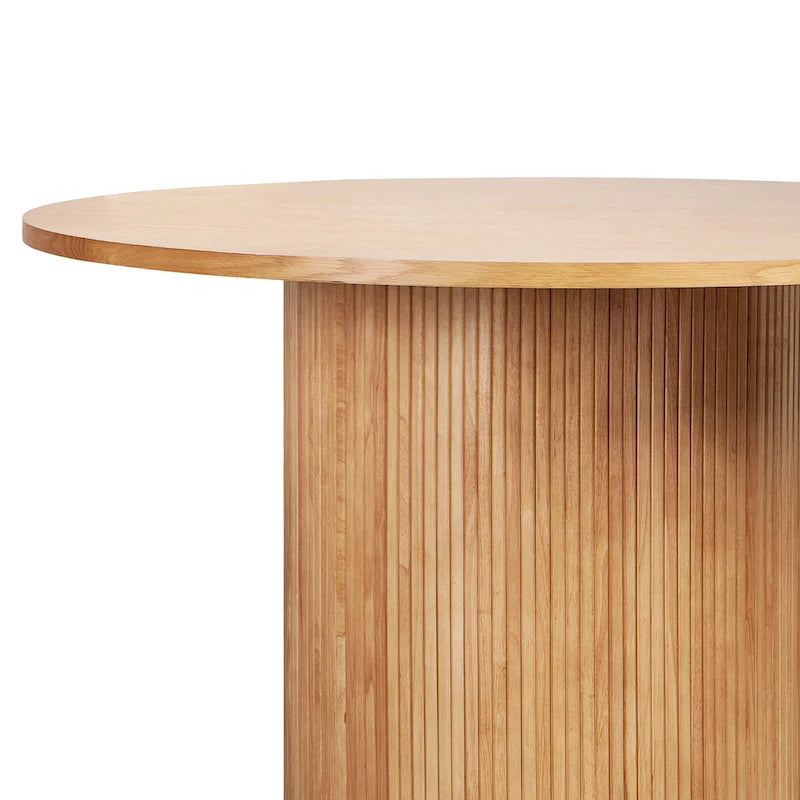 Table de cuisine ronde Table à manger en bois massif