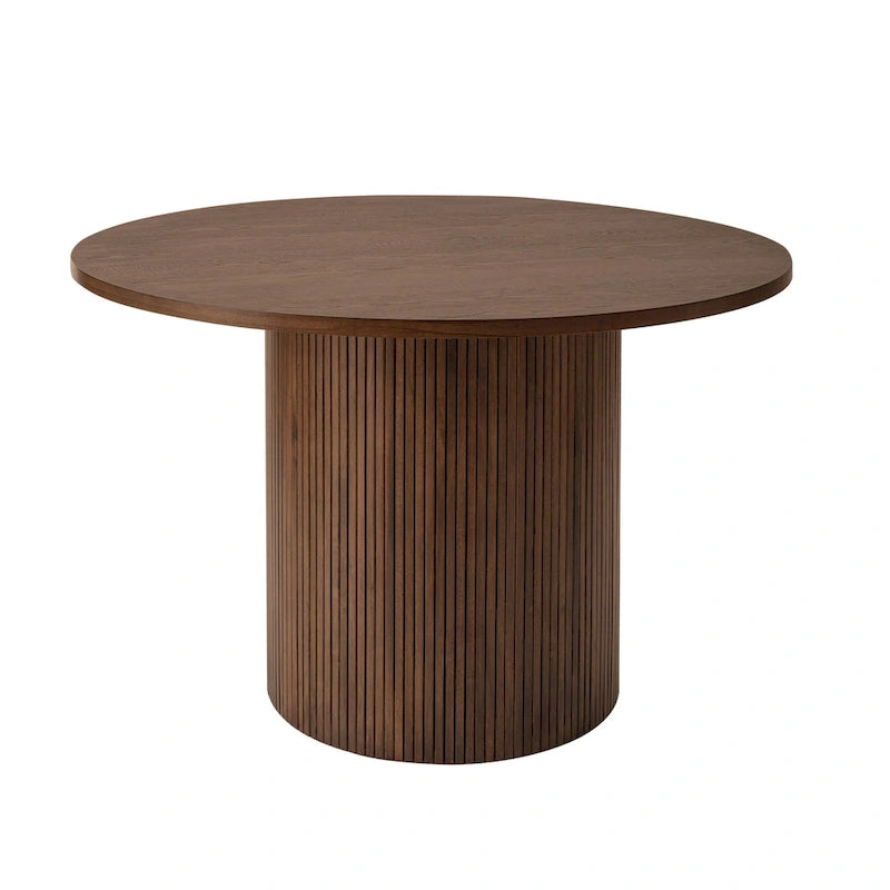 Table de cuisine ronde Table à manger en bois massif