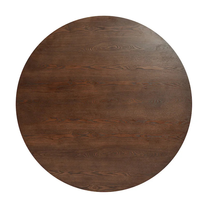 Table de cuisine ronde Table à manger en bois massif