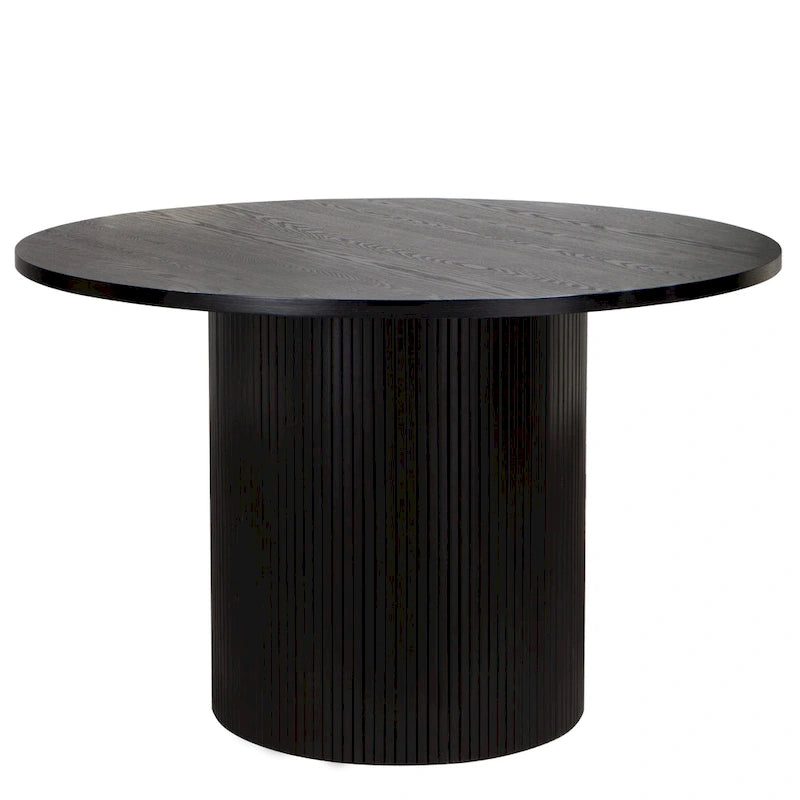 Table de cuisine ronde Table à manger en bois massif