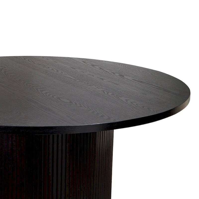 Table de cuisine ronde Table à manger en bois massif