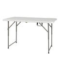 Table pliante en plastique de 1,2 m à hauteur réglable