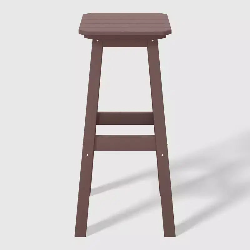 WestinTrends Malibu 29 Tabouret de bar d'extérieur sans dossier carré en HDPE résistant aux intempéries (lot de 2)