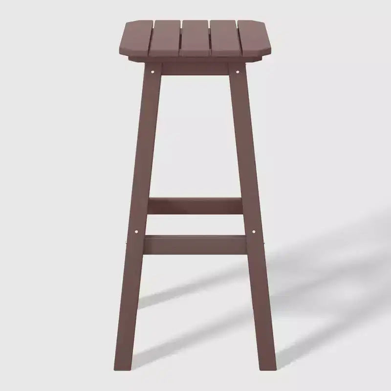 WestinTrends Malibu 29 Tabouret de bar d'extérieur sans dossier carré en HDPE résistant aux intempéries (lot de 2)