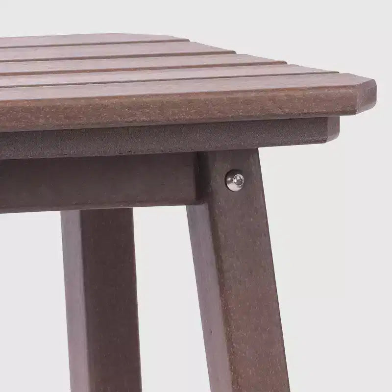WestinTrends Malibu 29 Tabouret de bar d'extérieur sans dossier carré en HDPE résistant aux intempéries (lot de 2)