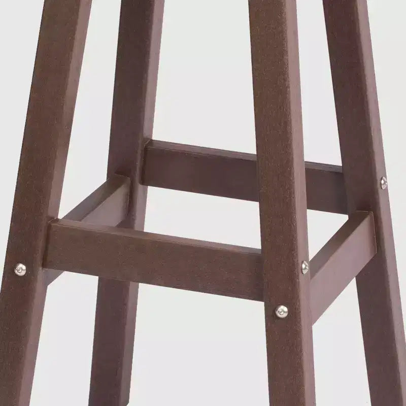 WestinTrends Malibu 29 Tabouret de bar d'extérieur sans dossier carré en HDPE résistant aux intempéries (lot de 2)