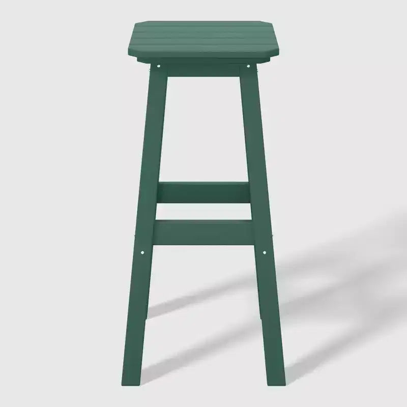 WestinTrends Malibu 29 Tabouret de bar d'extérieur sans dossier carré en HDPE résistant aux intempéries (lot de 2)
