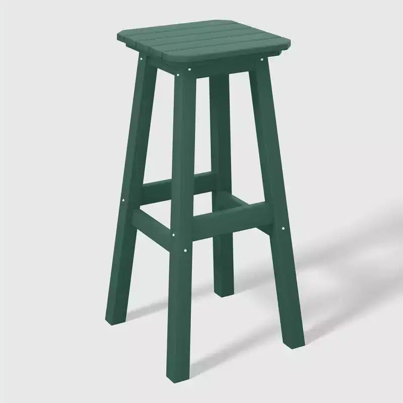 WestinTrends Malibu 29 Tabouret de bar d'extérieur sans dossier carré en HDPE résistant aux intempéries (lot de 2)