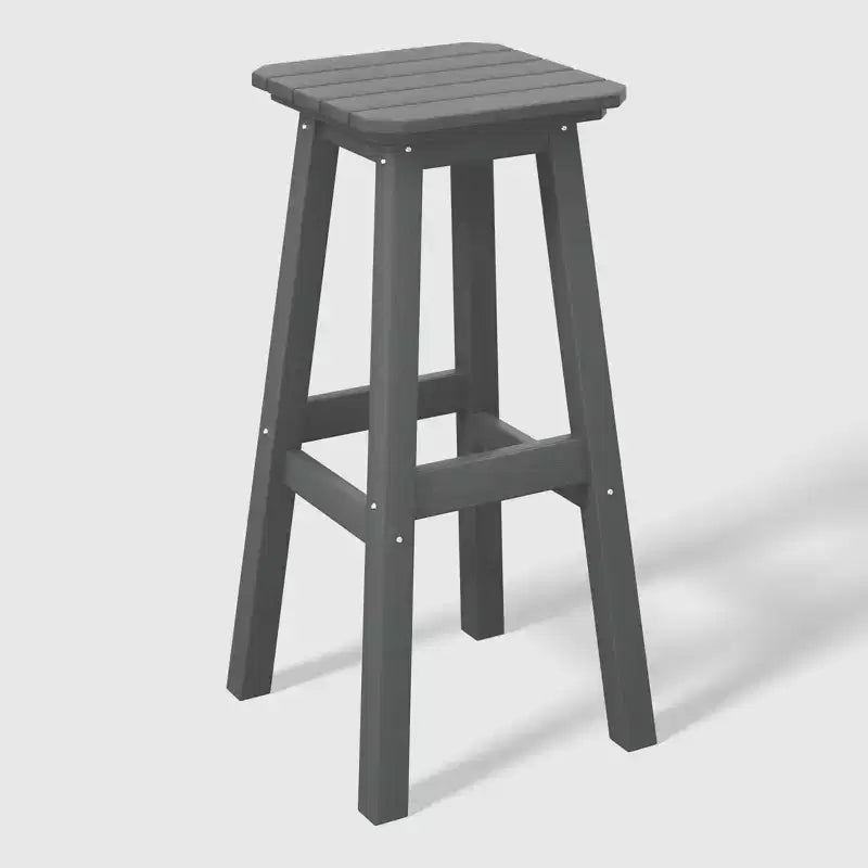 WestinTrends Malibu 29 Tabouret de bar d'extérieur sans dossier carré en HDPE résistant aux intempéries (lot de 2)